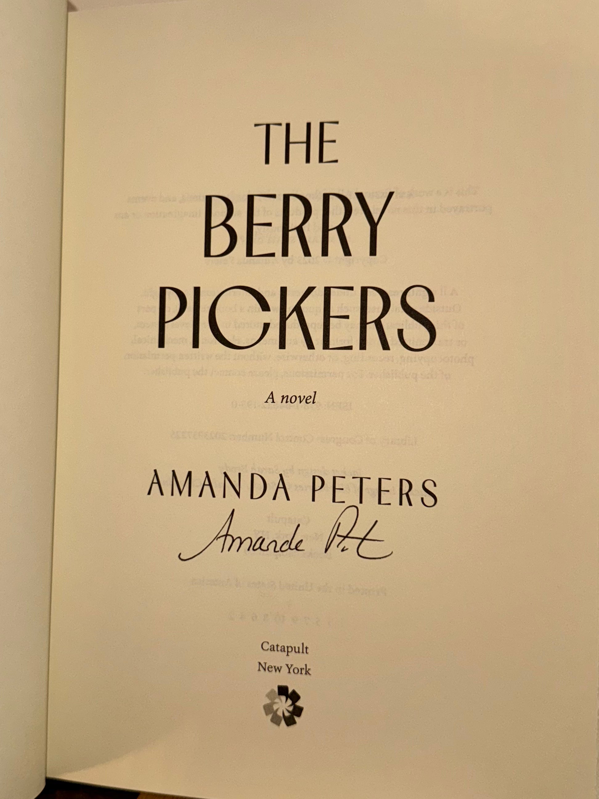 The Berry Pickers (Signed Hardcover) by Amanda Peters