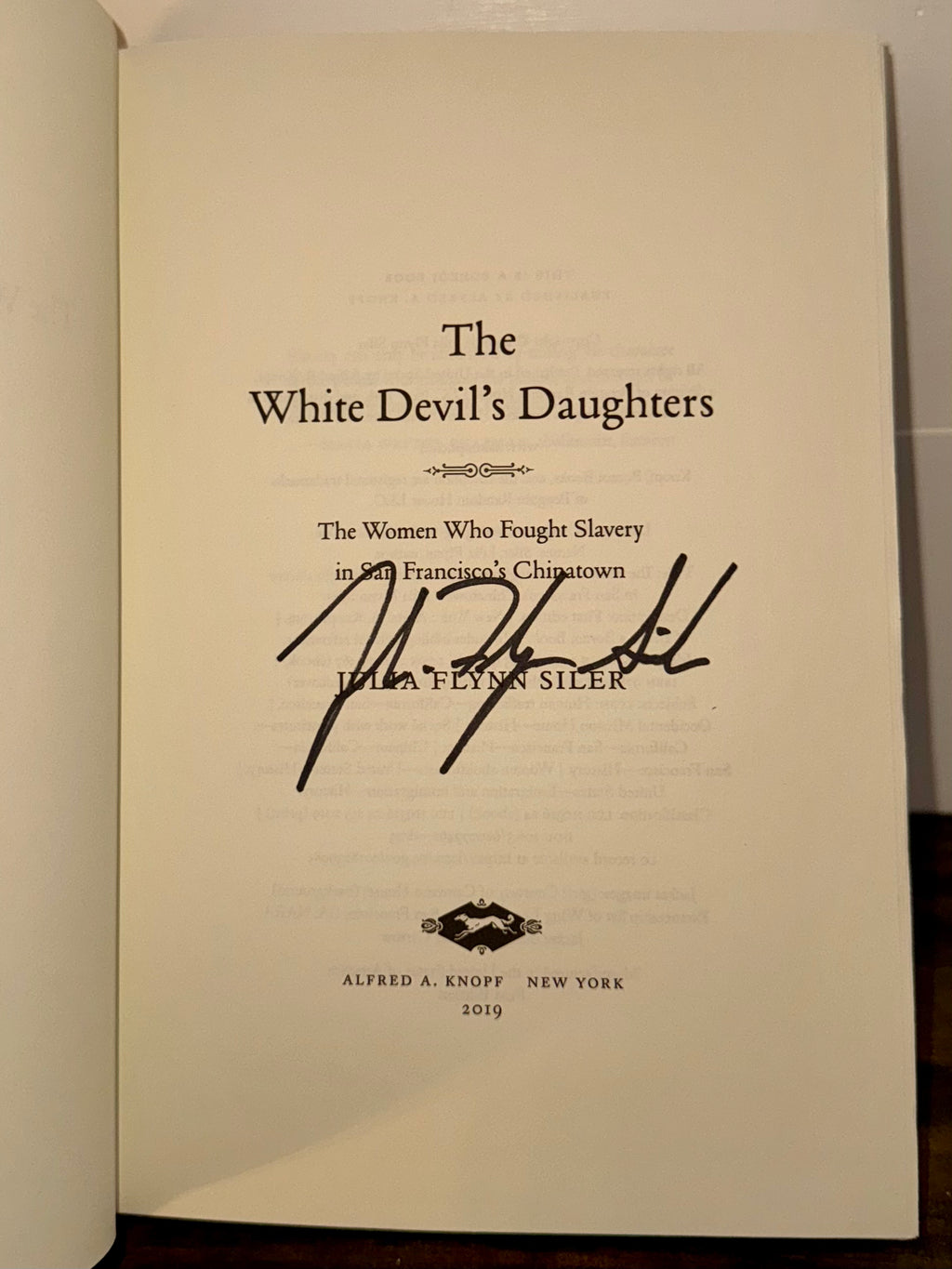 The White Devil’s Daughters (Signed Hardcover) by Julia Flynn Siler