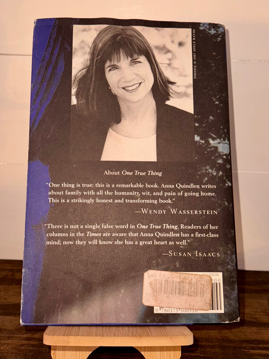 Black and Blue (Signed First Edition) by Anna Quindlen