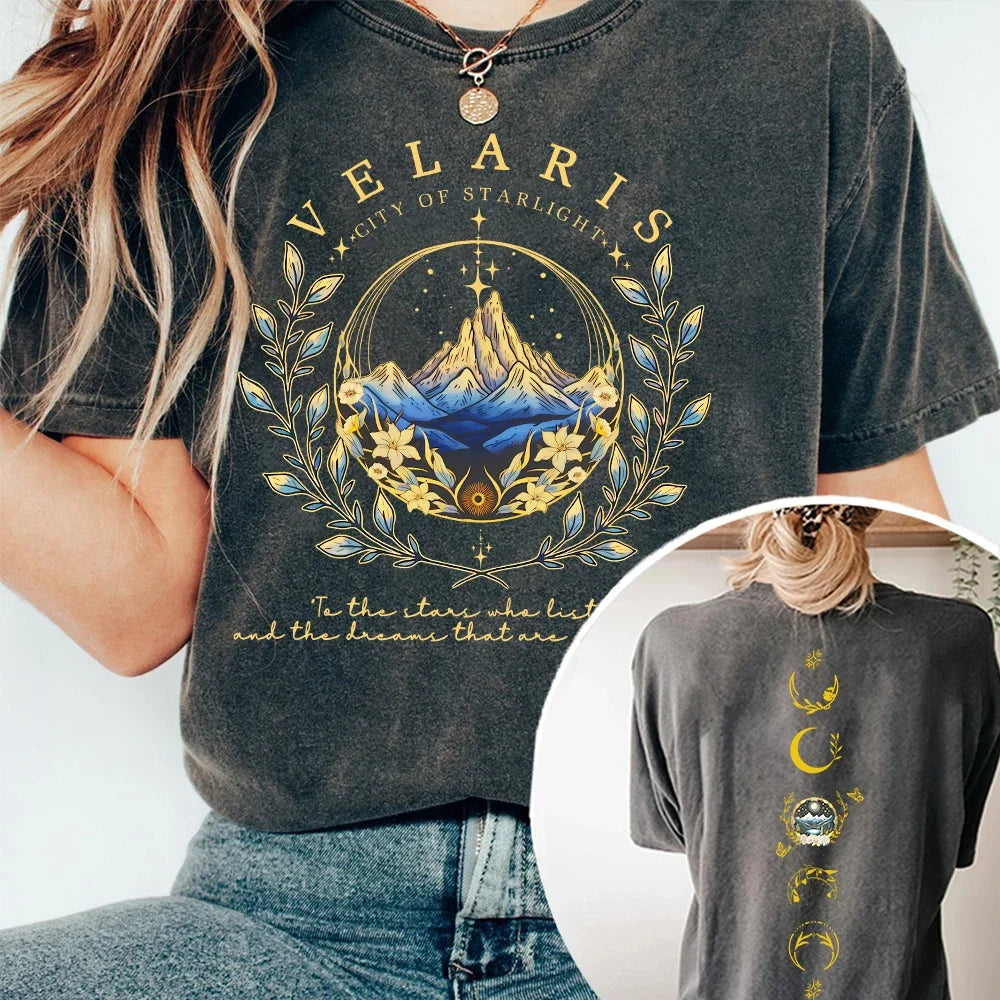 2 Side Patten Cotton Tee Velaris ACOTAR