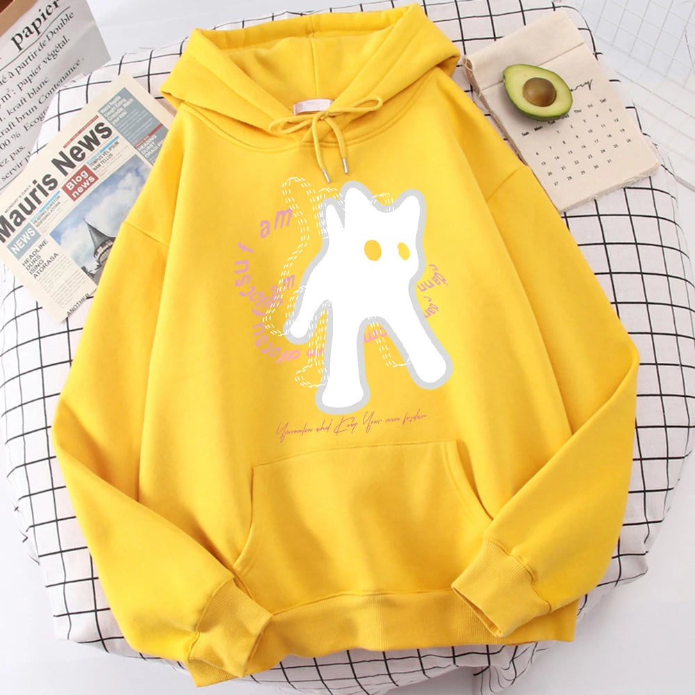 Ghost Cat Hoodies