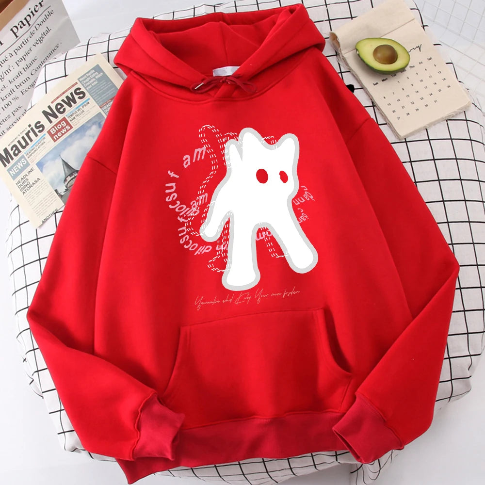 Ghost Cat Hoodies