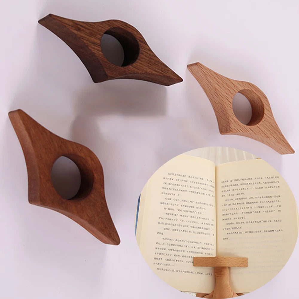 Thumb Book Support Creative Wood Book Page Holder