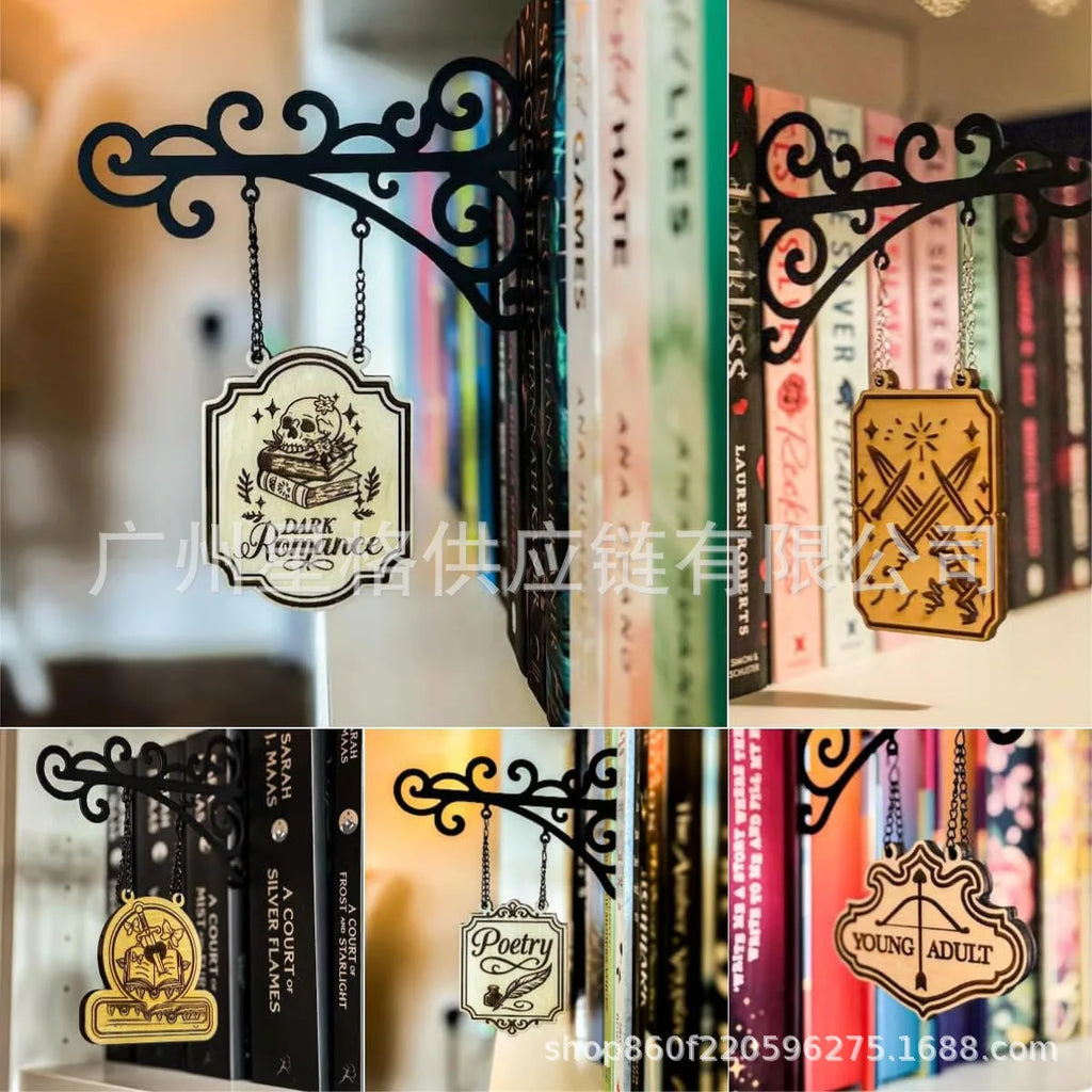 Book Nook Tavern Signs Book Page Divider Bookmark