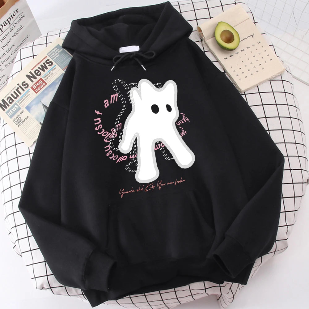 Ghost Cat Hoodies