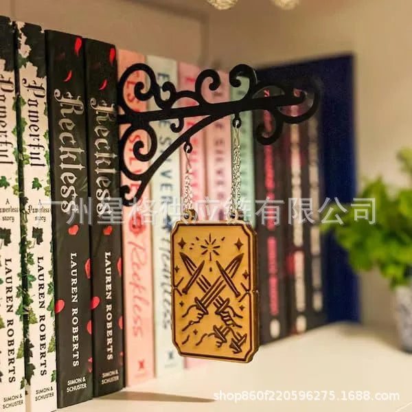 Book Nook Tavern Signs Book Page Divider Bookmark