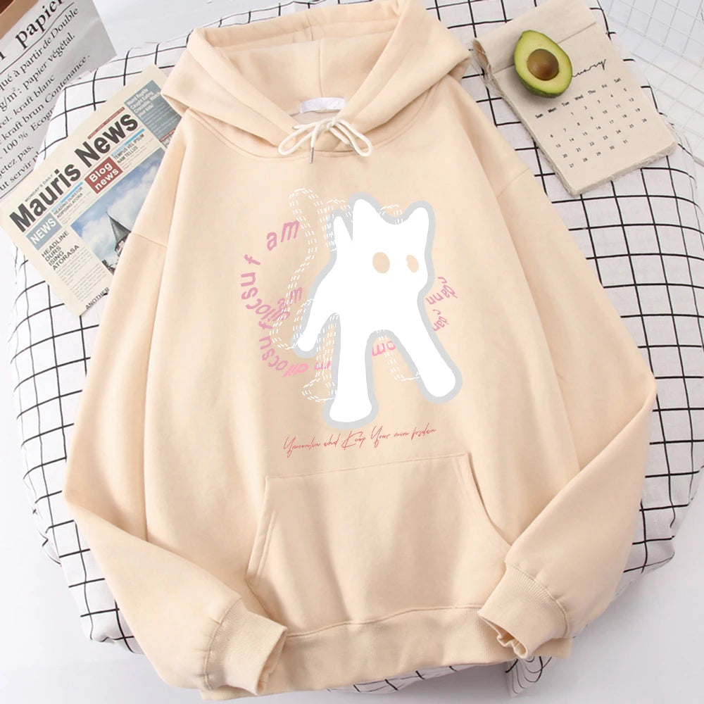 Ghost Cat Hoodies