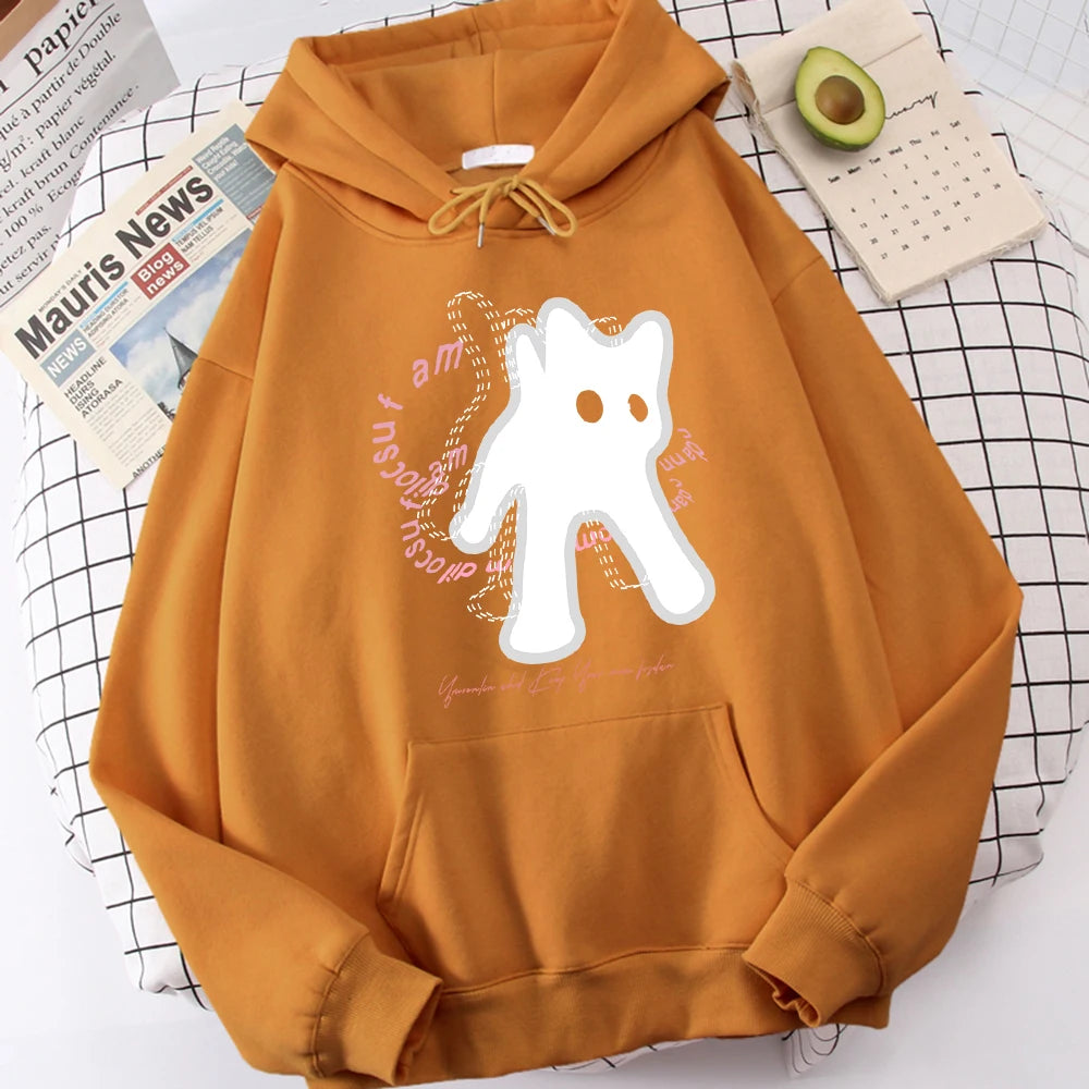 Ghost Cat Hoodies
