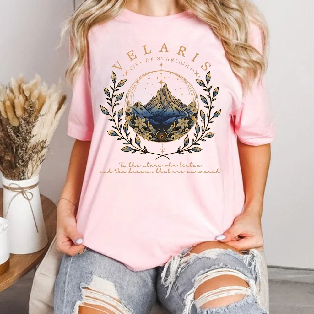 2 Side Patten Cotton Tee Velaris ACOTAR