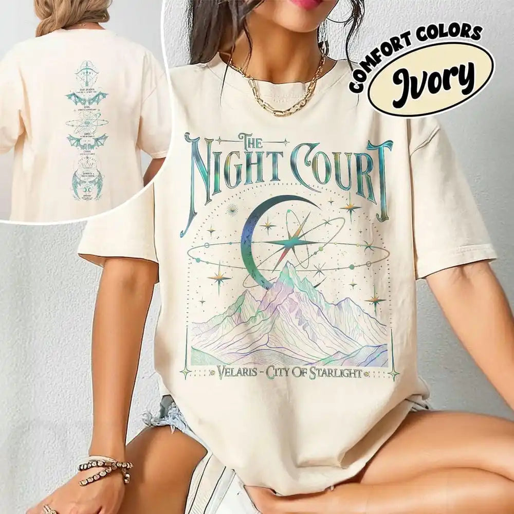 Velaris The Night Court Acotar 2 Sided Comfort Tee