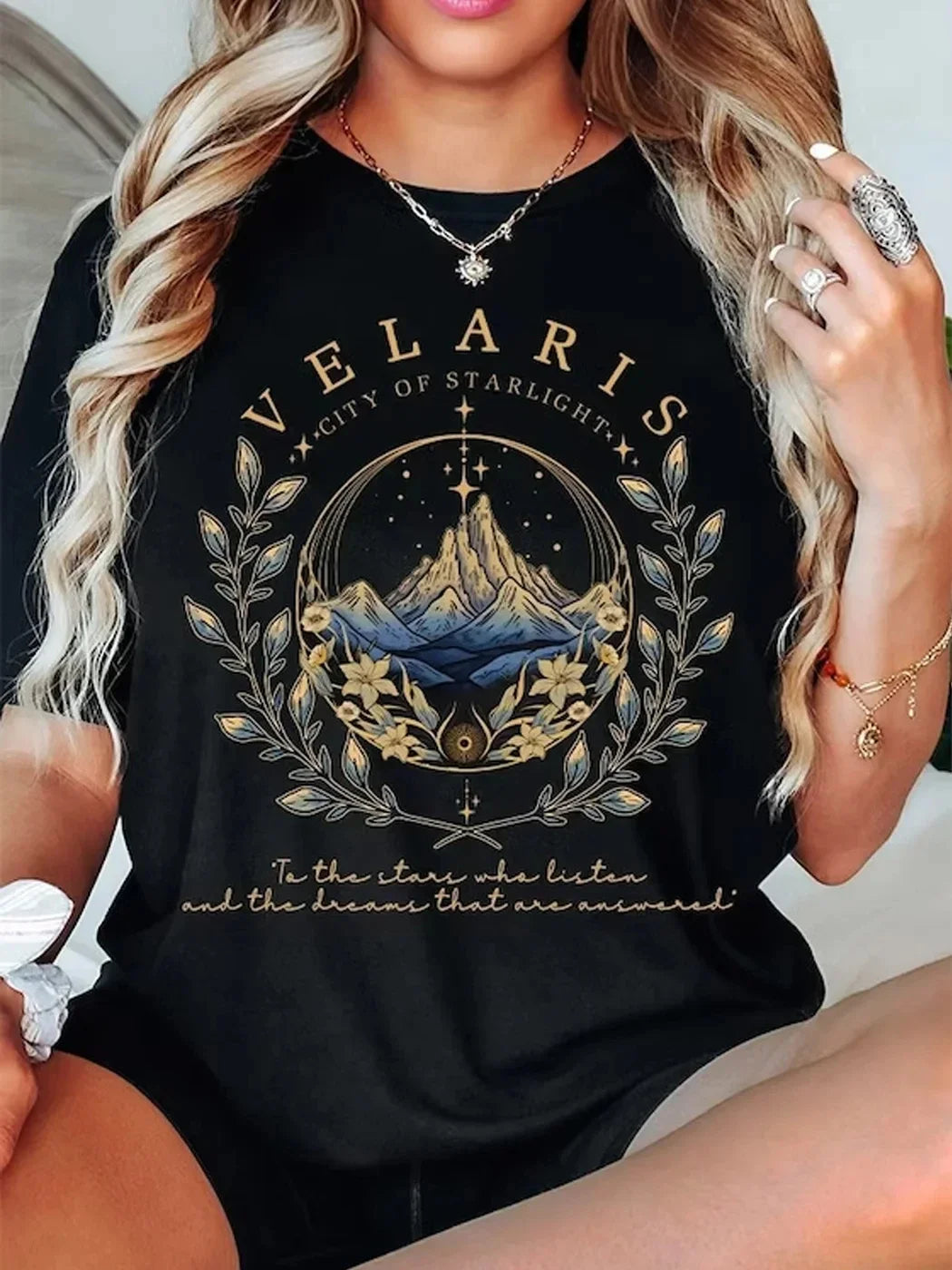 2 Side Patten Cotton Tee Velaris ACOTAR