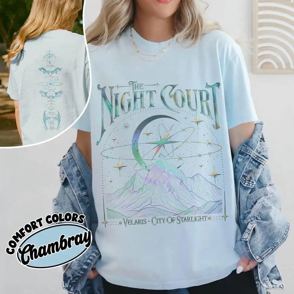 Velaris The Night Court Acotar 2 Sided Comfort Tee