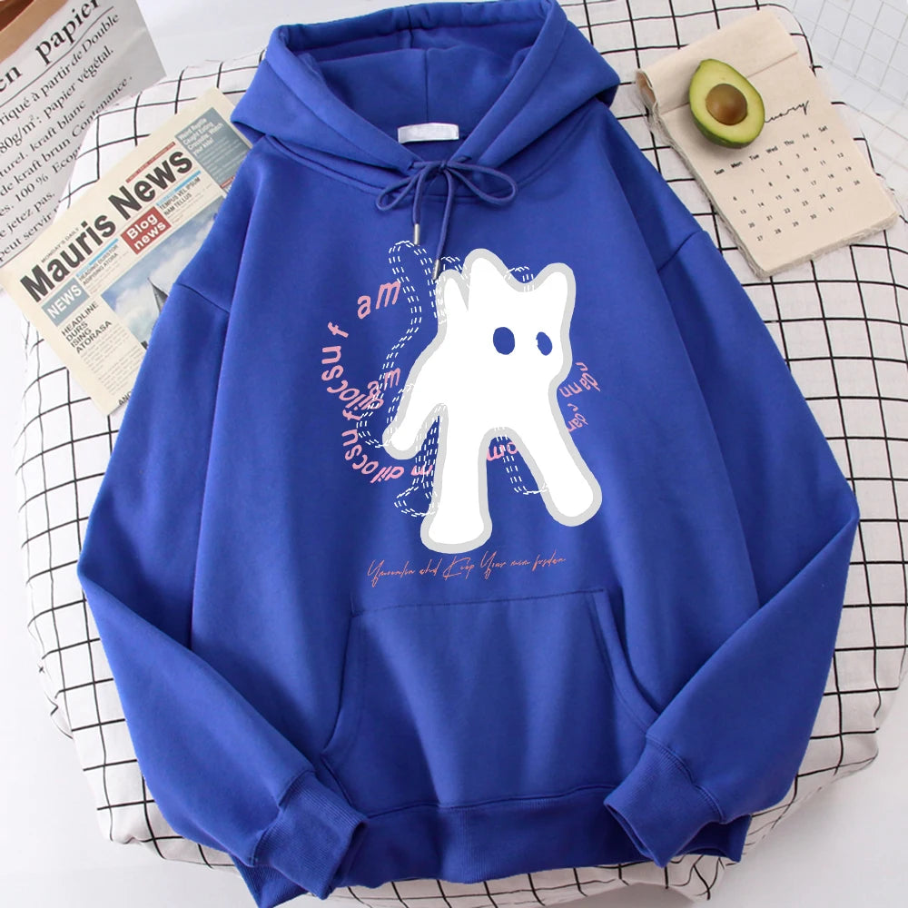 Ghost Cat Hoodies