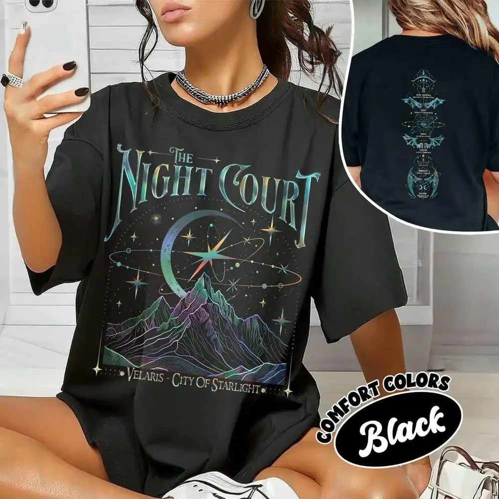 Velaris The Night Court Acotar 2 Sided Comfort Tee
