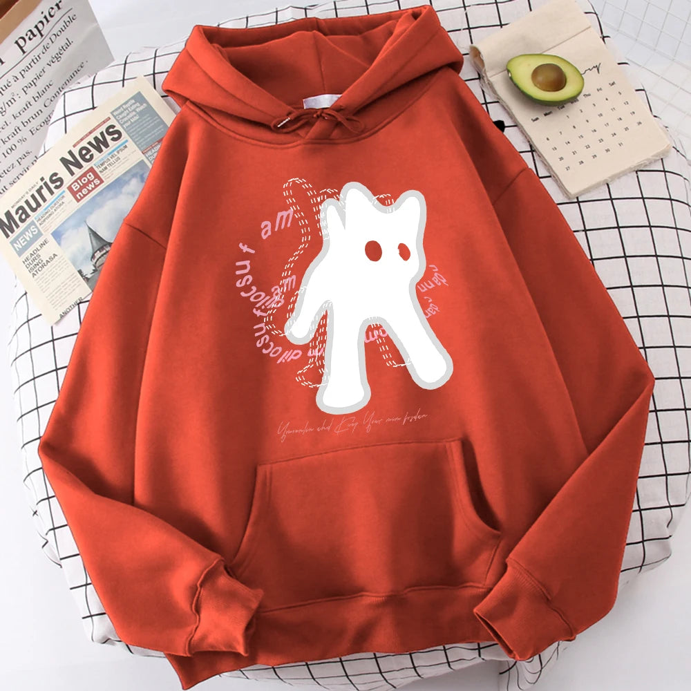 Ghost Cat Hoodies