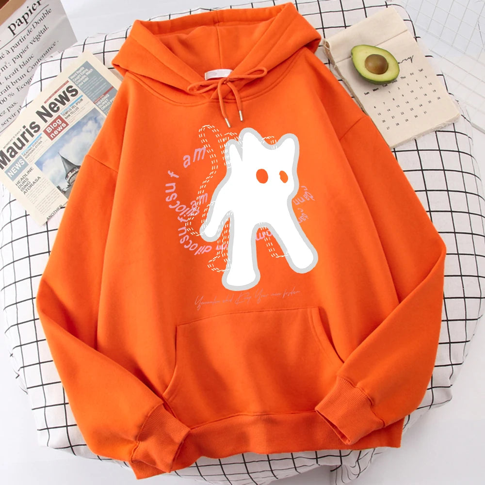 Ghost Cat Hoodies