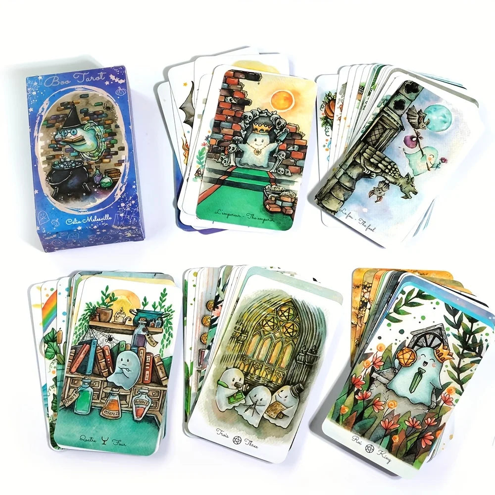 Boo Tarot Deck Ghosts Ghost Reading Card 81 Cards