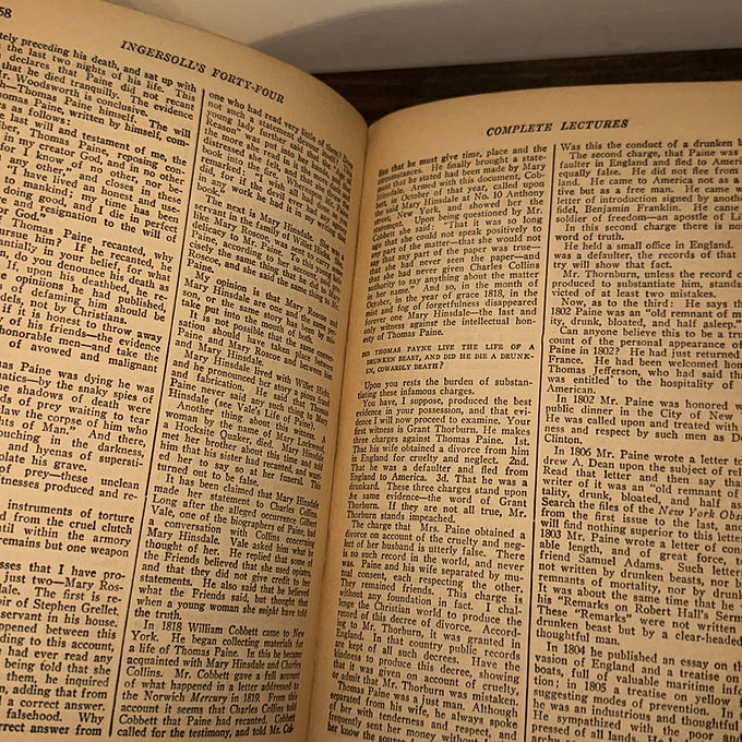 Robert G. Ingersoll – 44 Complete Lectures (c. 1900, Red Cloth Edition)