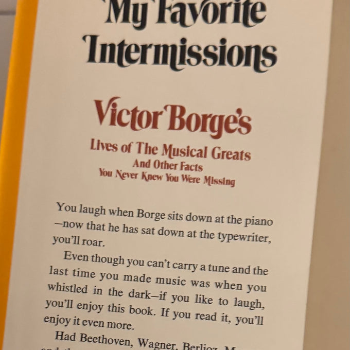 Signed Copy – Victor Borge, My Favorite Intermissions (Concert Edition)