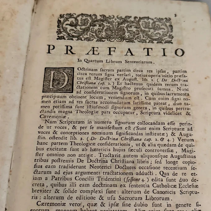 1748 “Sententiarum Commentaria” by Guillelmi Estii (William Estius)